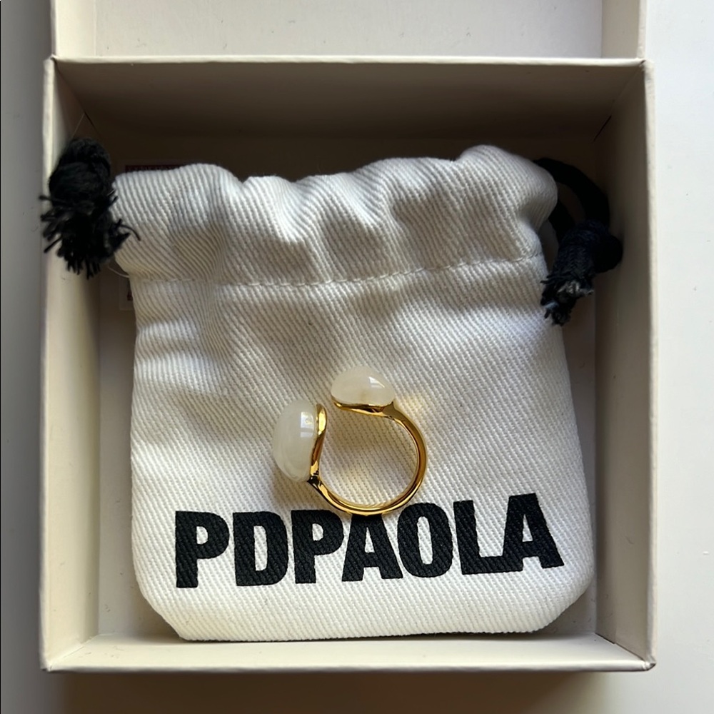 3 for $60 | PDPAOLA Gold Ring with Quartz Stones